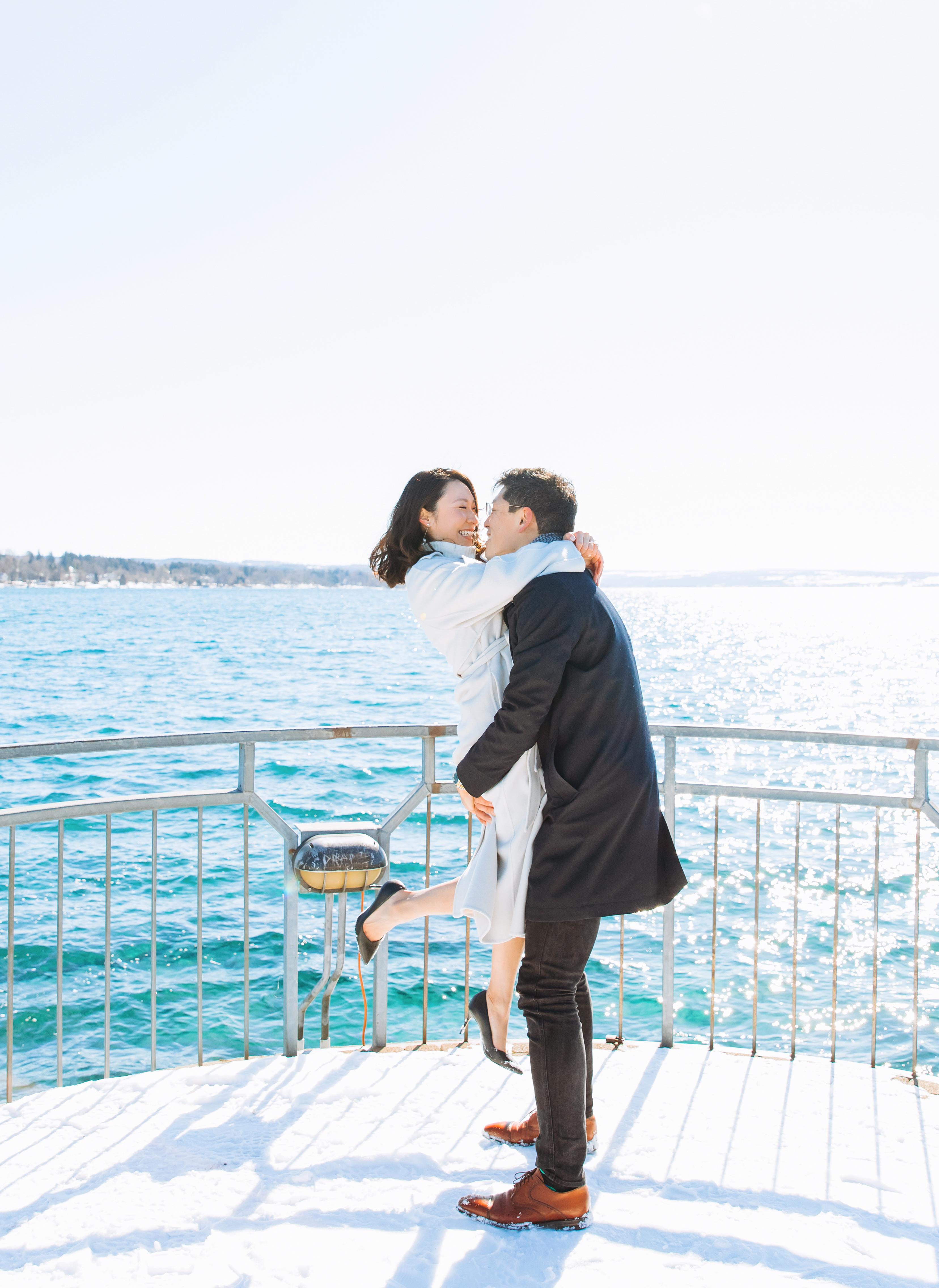 Skaneateles Lake Engagement | Nancy & Takuma